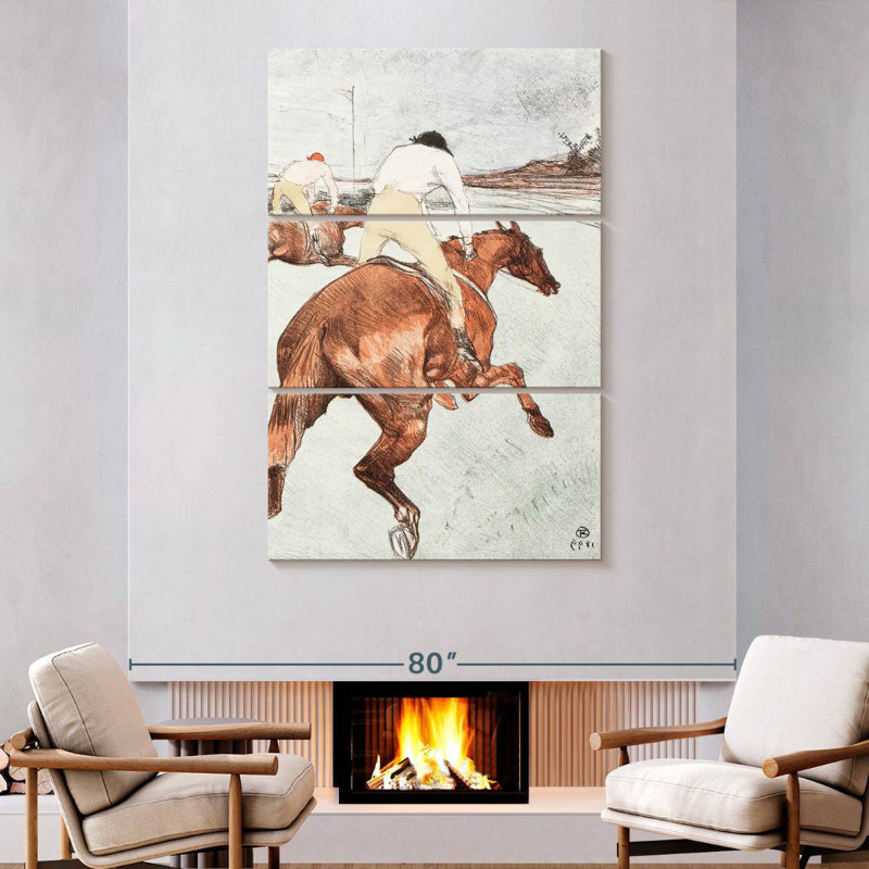 Sirci le jockey 1899, H 74 po x l 48 po