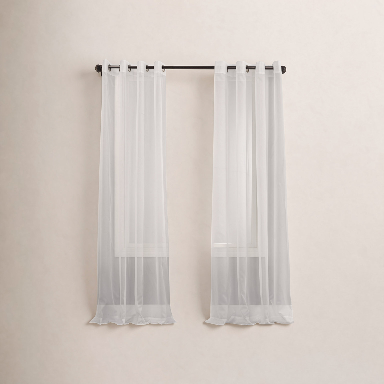 Sheer Grommet Panel - Basics by Wayfair™, 59" W x 84" L, White