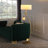 59" In Contemporary Dual Gold Arc W/ Hanging Pendelum Lamp Metal Floor Lamp-771844847
