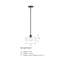 Luminaire suspendu cylindrique à 1 lumière Mulaney