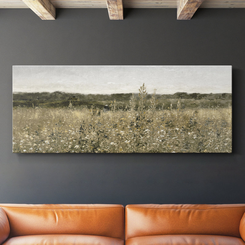 Paysage, série DCC-XXI, toile tendue avec châssis, prête à être accrochée, H 12 po x l 30 po