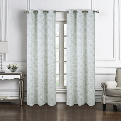 Paire de rideaux en jacquard tissé Aryella