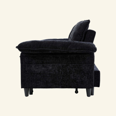 Velvet Pull Out Sofa Bed Convertible Sleeper Couch with Pullout Mattress