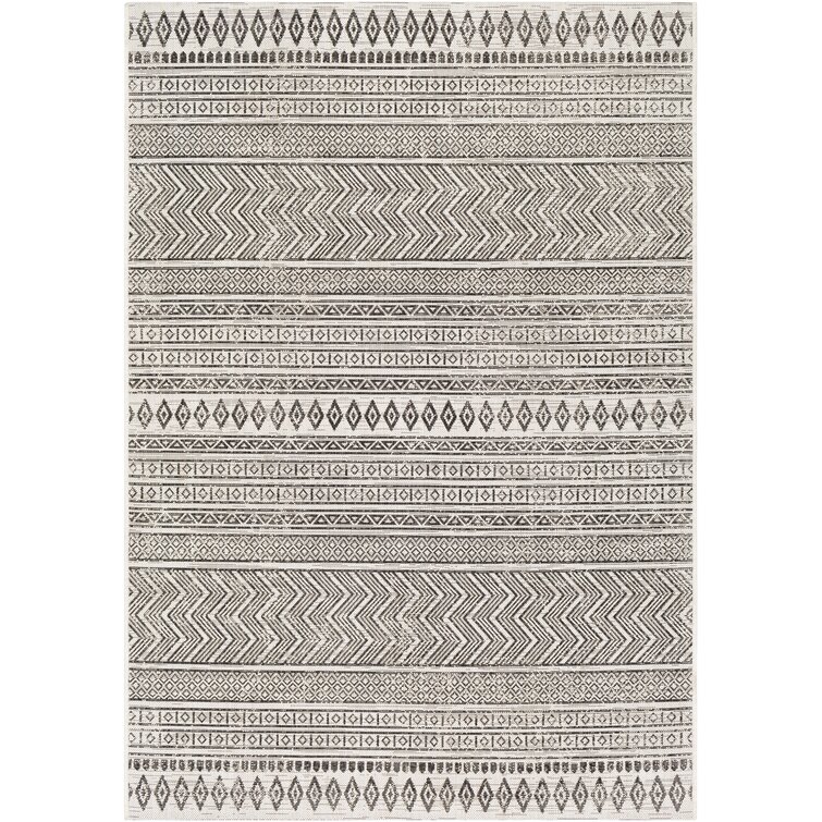 Union Rustic Chamberlayne Tribal Black/White Indoor/Outdoor Area Rug &  Reviews