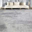 Tapis argent noué à la main de haute qualité-70373326
