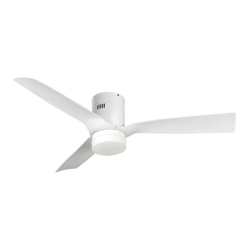 Ventilateur de plafond intelligent d'intérieur / extérieur Spezia de 52 pouces, ensemble d'éclairage à DEL à intensité variable et télécommande, fonctionne avec l'assistant Google, Amazon Alexa et les raccourcis Siri.