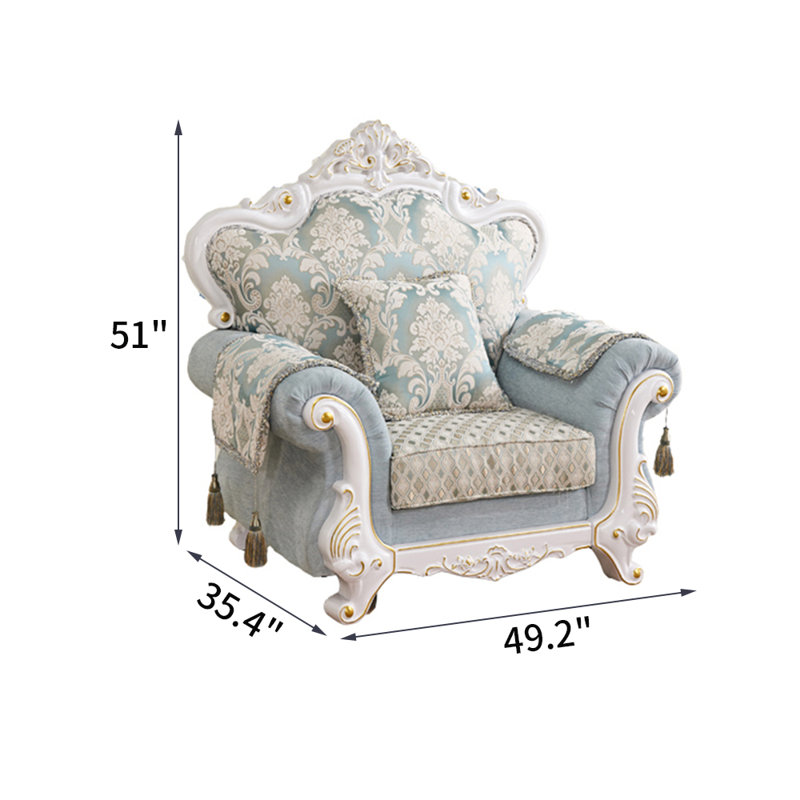 Romero European style Solid Wood Carved sofa | Wayfair