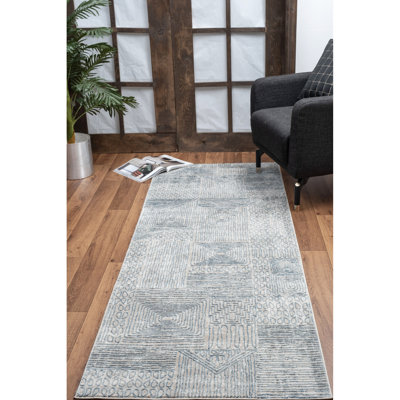 Blue Area Rug 2X3 - Elegance Collection, , Stain Floor Cover 2 Ft. X 3 , Ideal For Entryways