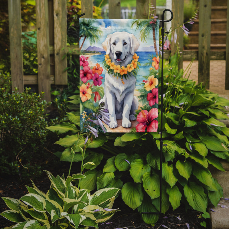 Drapeau de jardin en polyester double face H 15,5 po x l 11,25 po