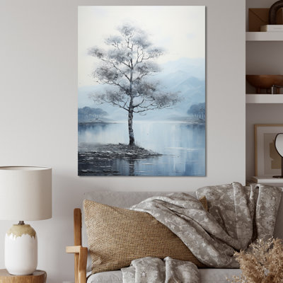 " Grey Tree Monochrome Whispers Landscape "