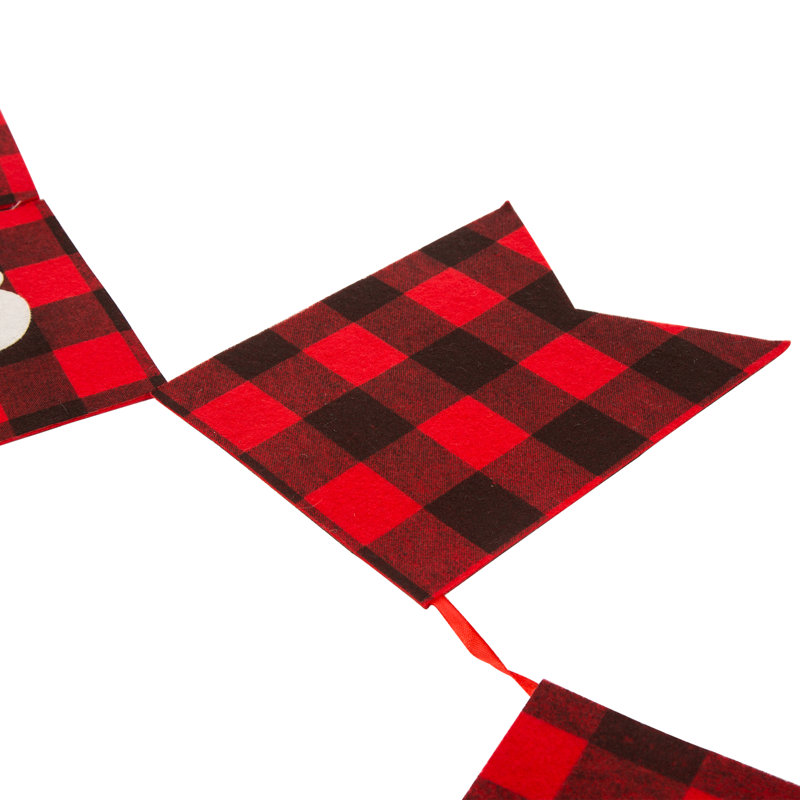 Plaid Banner 105'' Novelty Garland Garland