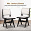 Ensemble de 4 chaises de salle à manger en sherpa Mid-Century-749567614