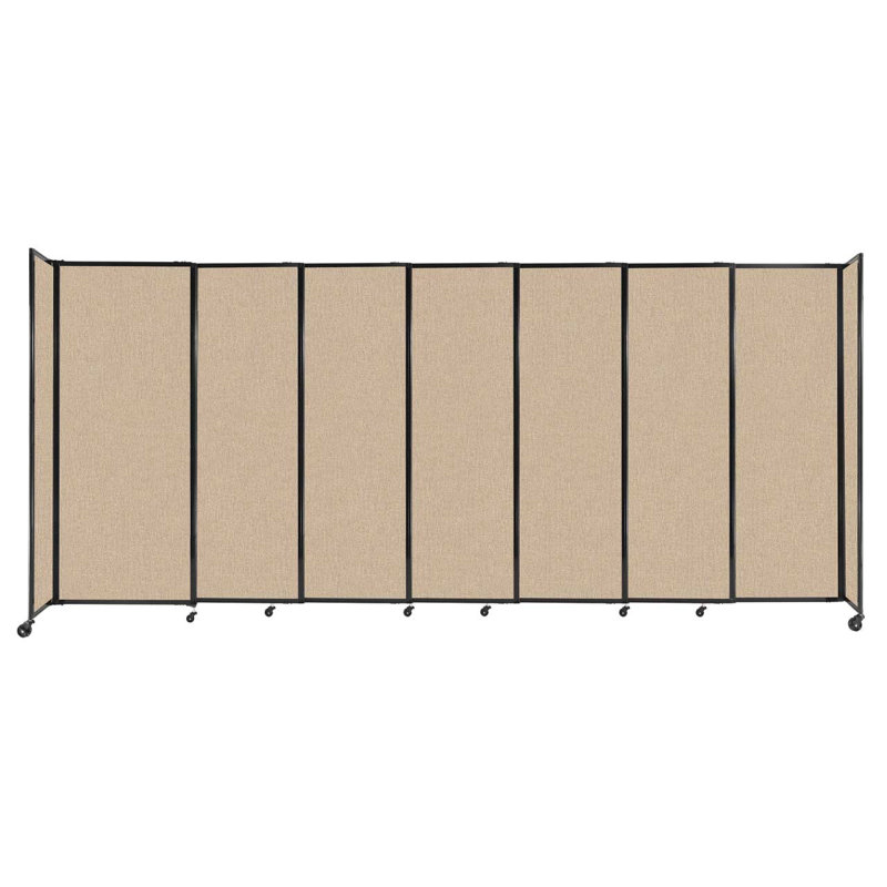 Cloison portative coulissante en tissu StraightWall, H 82 po x l 186 po x P 1 po, Rouge