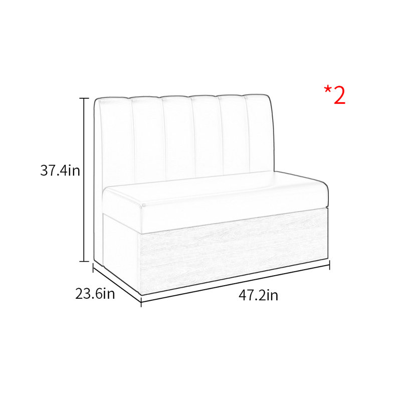 Banc de rangement Simple, Vert foncé
