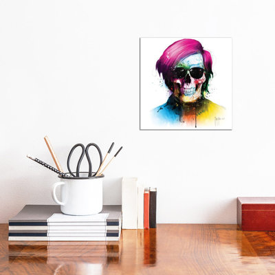 " Andy Warhol Skull " by Patrice Murciano Painting Print