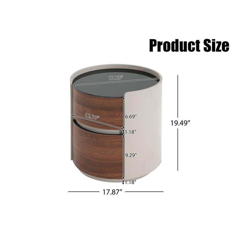 Retro Double Storage Side Table