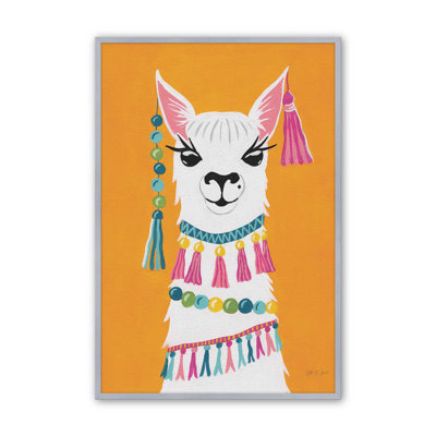 Imprimé de lama animé