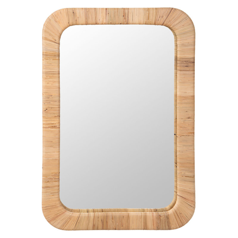 Apergis Rattan Frame Rectangle Mirror