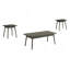 Ensemble de table, ensemble de 3 pièces, café, bout, côté, décor, salon, stratifié gris, Mid-Century, moderne-860632044