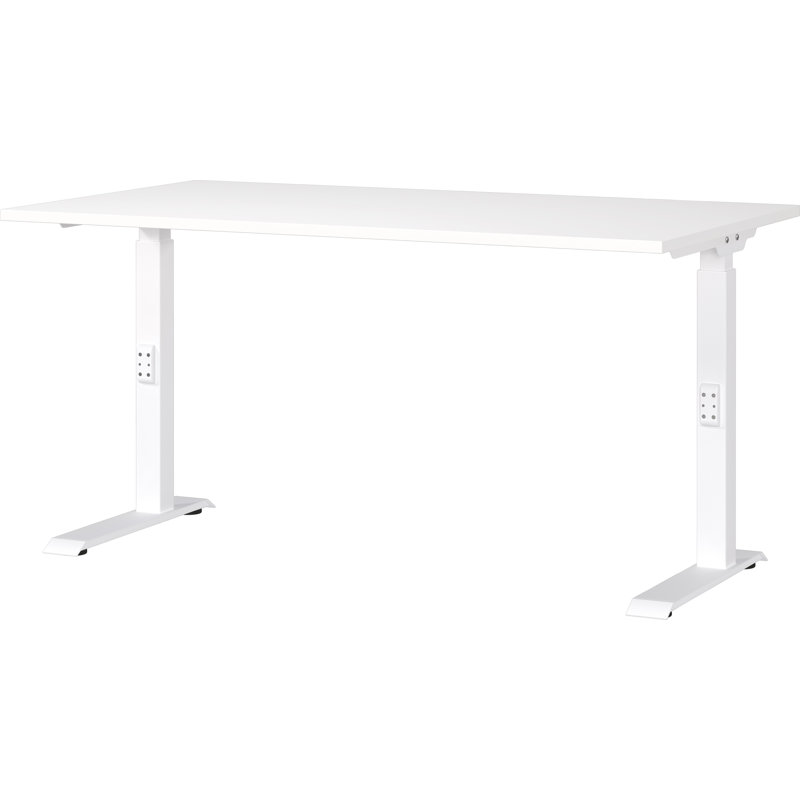Mastandrea Adjustable Height Standing Desk, 91cm H x 140cm W x 80cm D, White