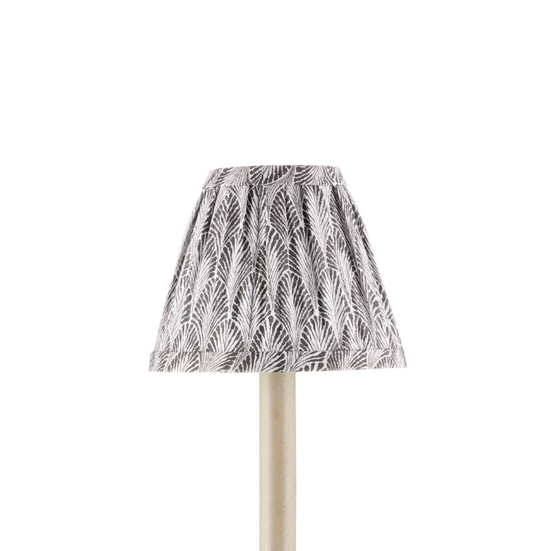 Plume Empire Chandelier Shade, Stone
