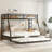 Twin Over Full Metal Bunk Bed With Twin Size Trundle, Black-890424700