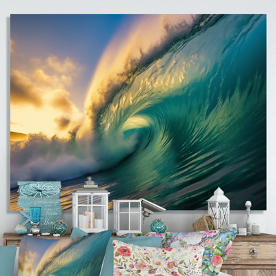 Hawaiian Waves Surf Dream II Framed On Canvas Print