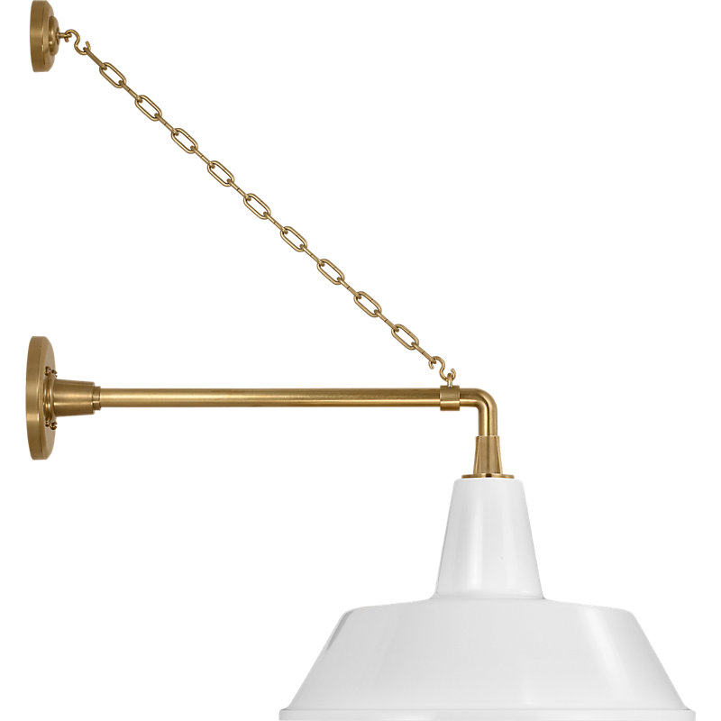Thomas O'Brien 1 - Light Outdoor Barn Light, 27.5" H x 25.25" W x 16" D