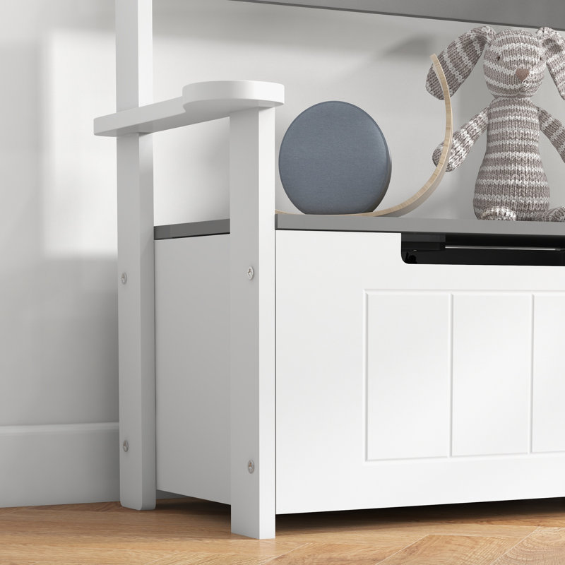 Shontavius 17 Stories Toy Storage Bench, Grey
