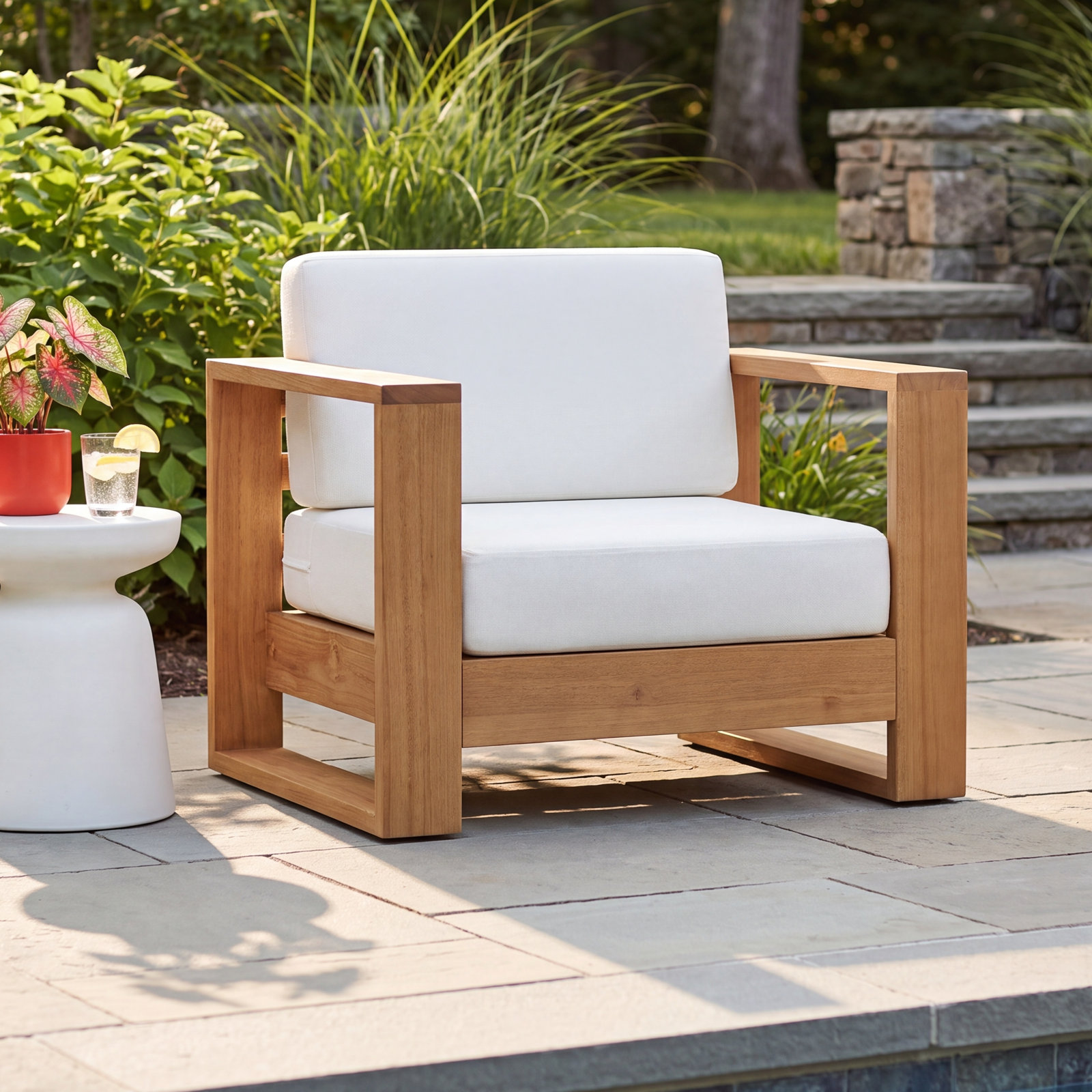 Shay Eucalyptus Patio Lounge Chair
