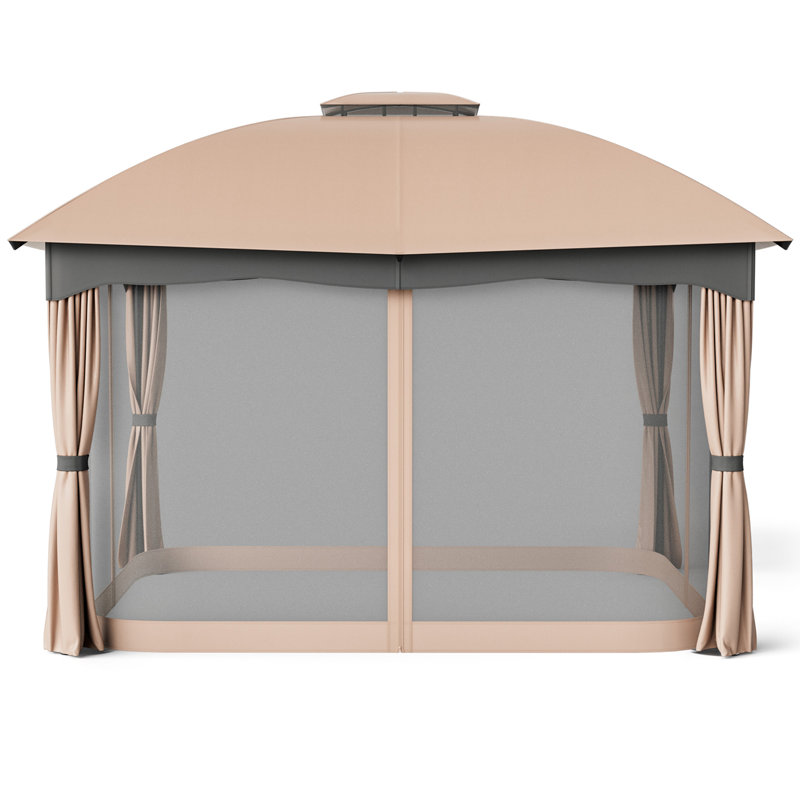 12 pi. L 10 pi. D Pavillon de jardin en acier