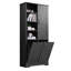 Armoire de rangement pour salle de bain avec portes et tiroirs-432458289