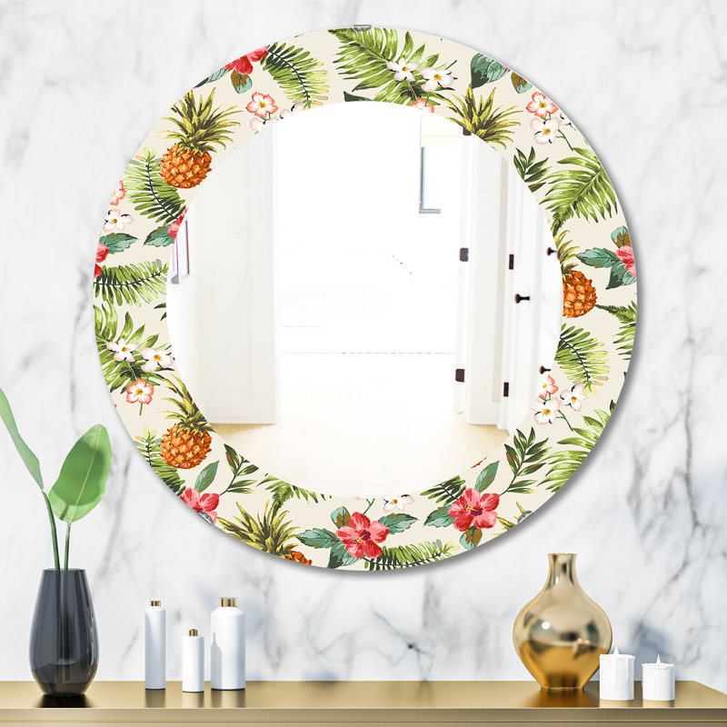 Miroir mural Tropical Mood Foliage, H 31,5 po x l po