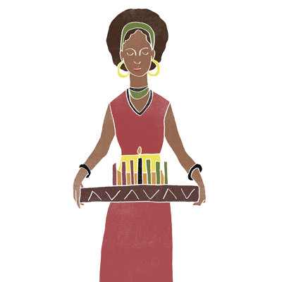 Kwanzaa Celebration II 1 Piece Painting on Canvas