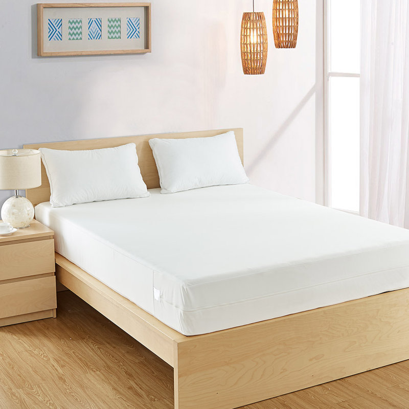 Elite Twin White Waterproof Zippered Mattress Cover