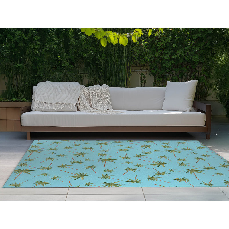 Tapis d'extérieur Summer Palms, Rectangle 4pi x 6 pi