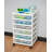 Drawer Plastic Storage Chest with Casters-61948810-111935261