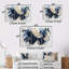 Ensemble de salon art mural papillon bleu en fleurs-2145992372-2145992374-2145992394