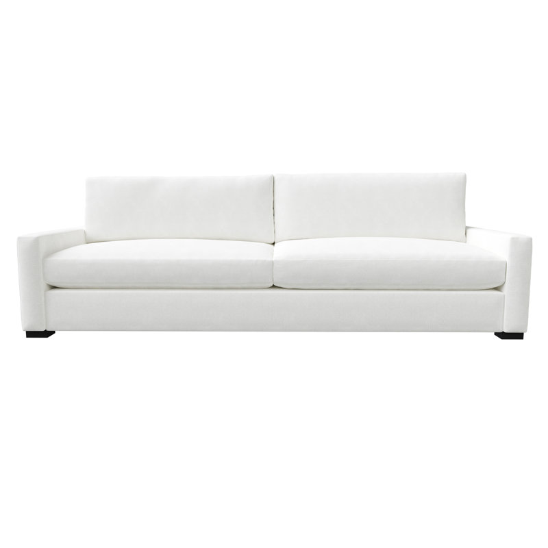 Canapé à accoudoirs carrés 105 po, Revolution® blanc cassé, H 34 po x l 105 po x P 39 po, 4