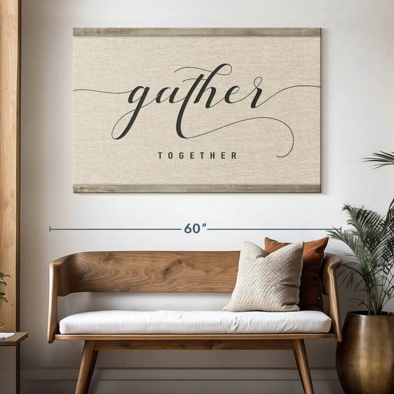 Gather Together Script Wall Sign, 34" H x 51" W