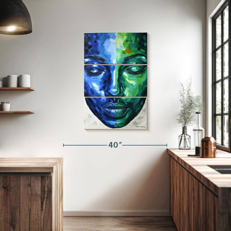 Leisha, l'autre côté II, H 38 po x l 24 po