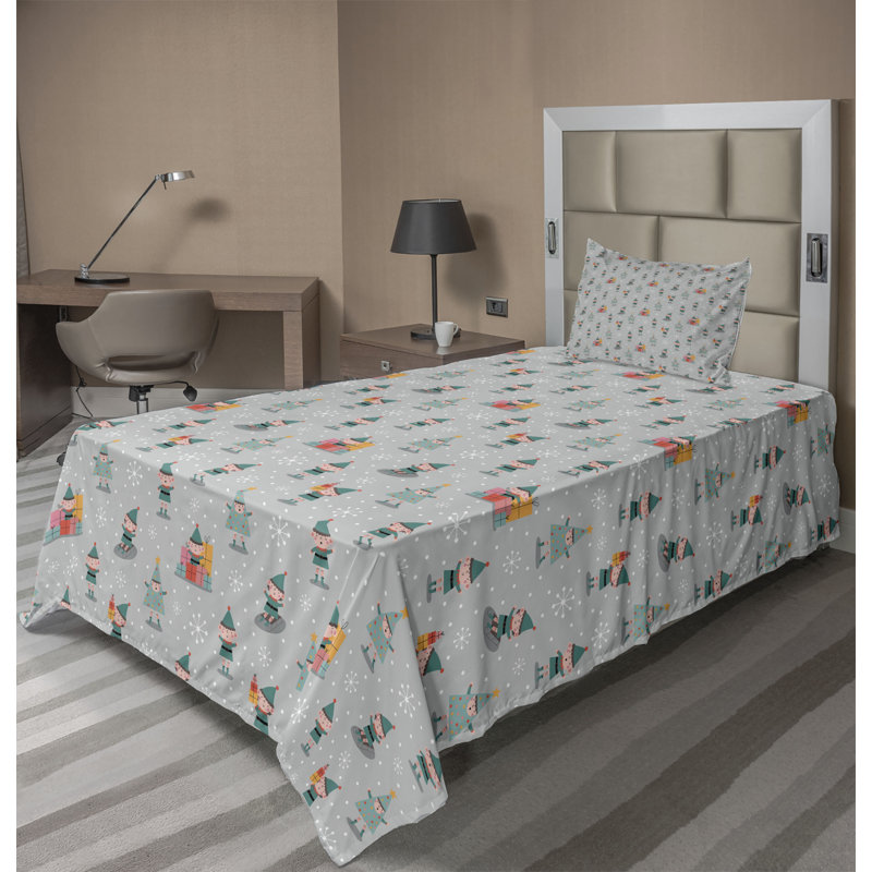 Microfiber Sheet Set, Twin Sheet Set + Fitted Sheet + 1 Pillowcase