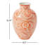 Vase Grigg Eleanor corail 6,5 po x 9,25 po