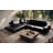 Trumansburg Leather Corner Sofa -216228147-216228149