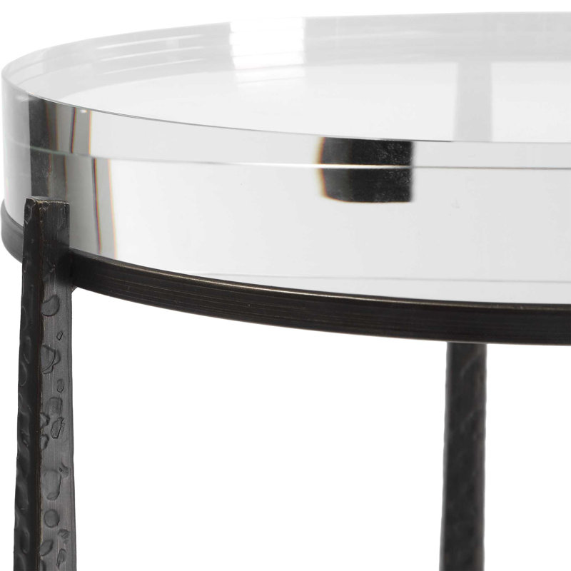  Midas Dark Bronze Round Accent Table