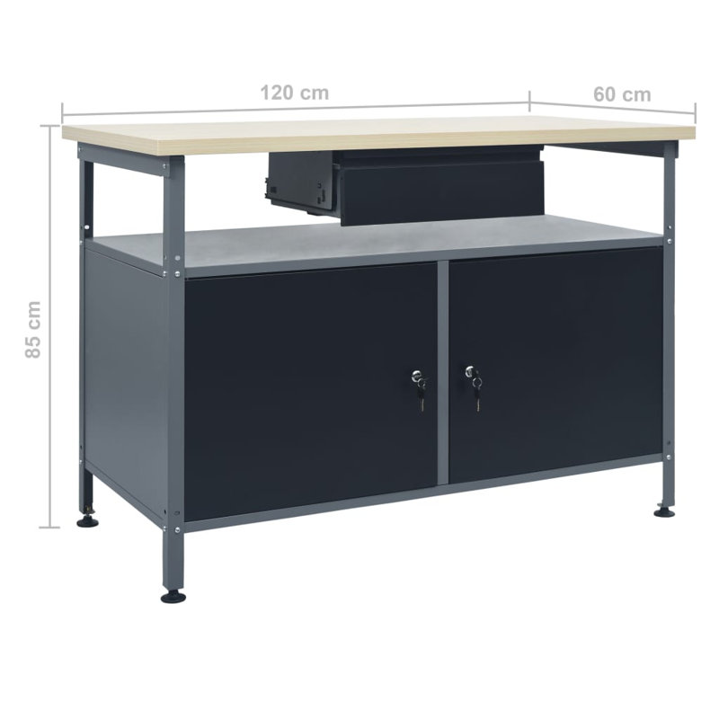 Vargo 304.8cm W Metal Shelving Unit