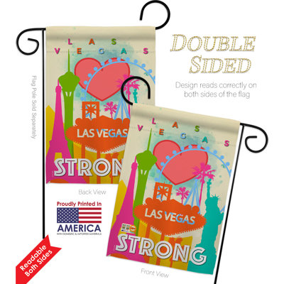 Double Sided 18.5'' H x 13'' W Polyester Flag Set