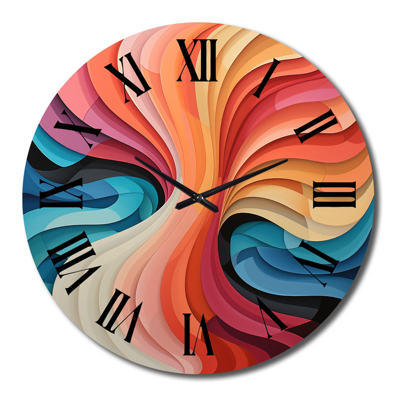 Charliese - Horloge murale abstraite, Grand