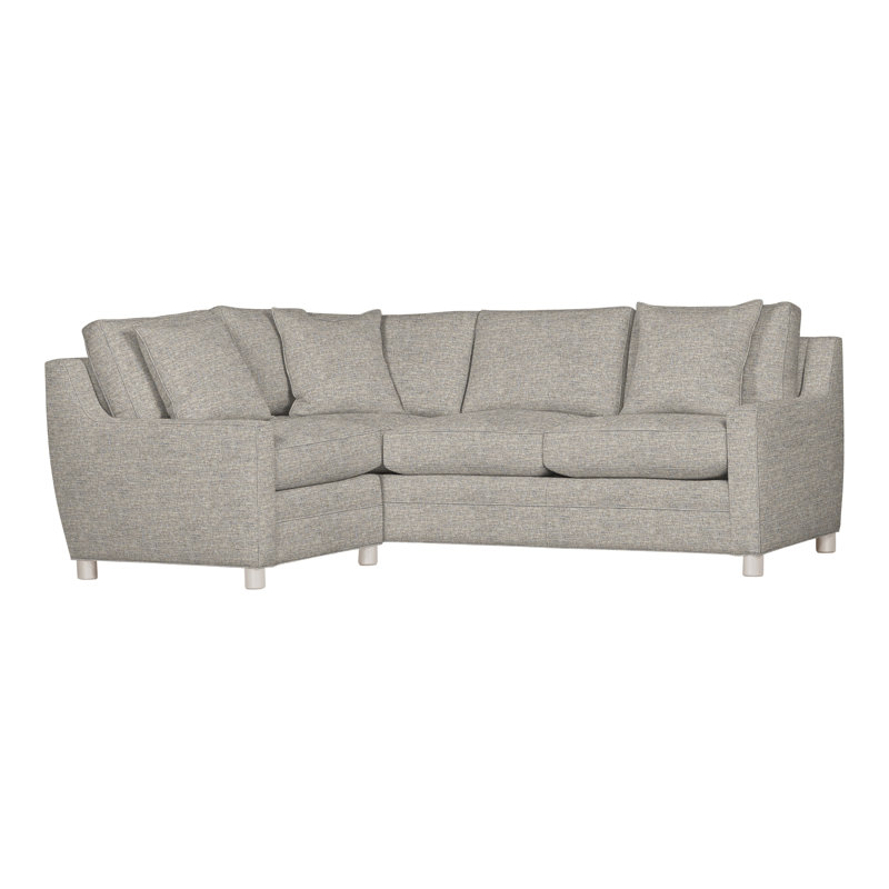 American Bungalow 2-Piece Fairgrove Sectional, Impala Storm, Casa Blanca