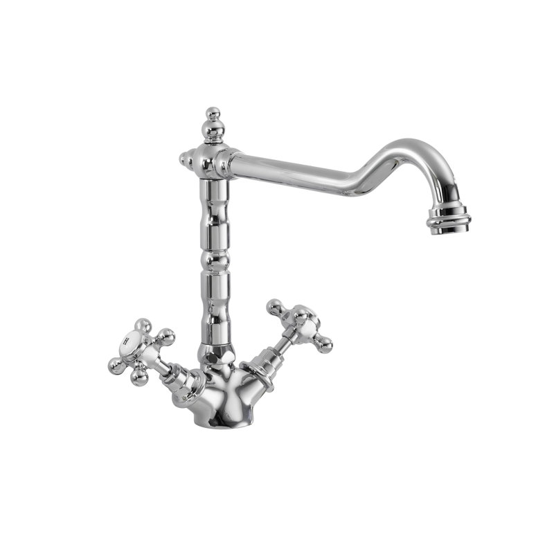 French Twin Lever Monobloc Tap